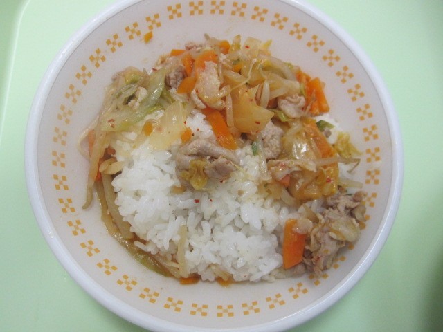 ご飯と混ぜて食べます