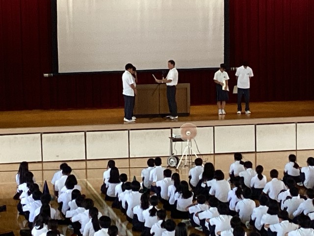 表彰伝達の様子